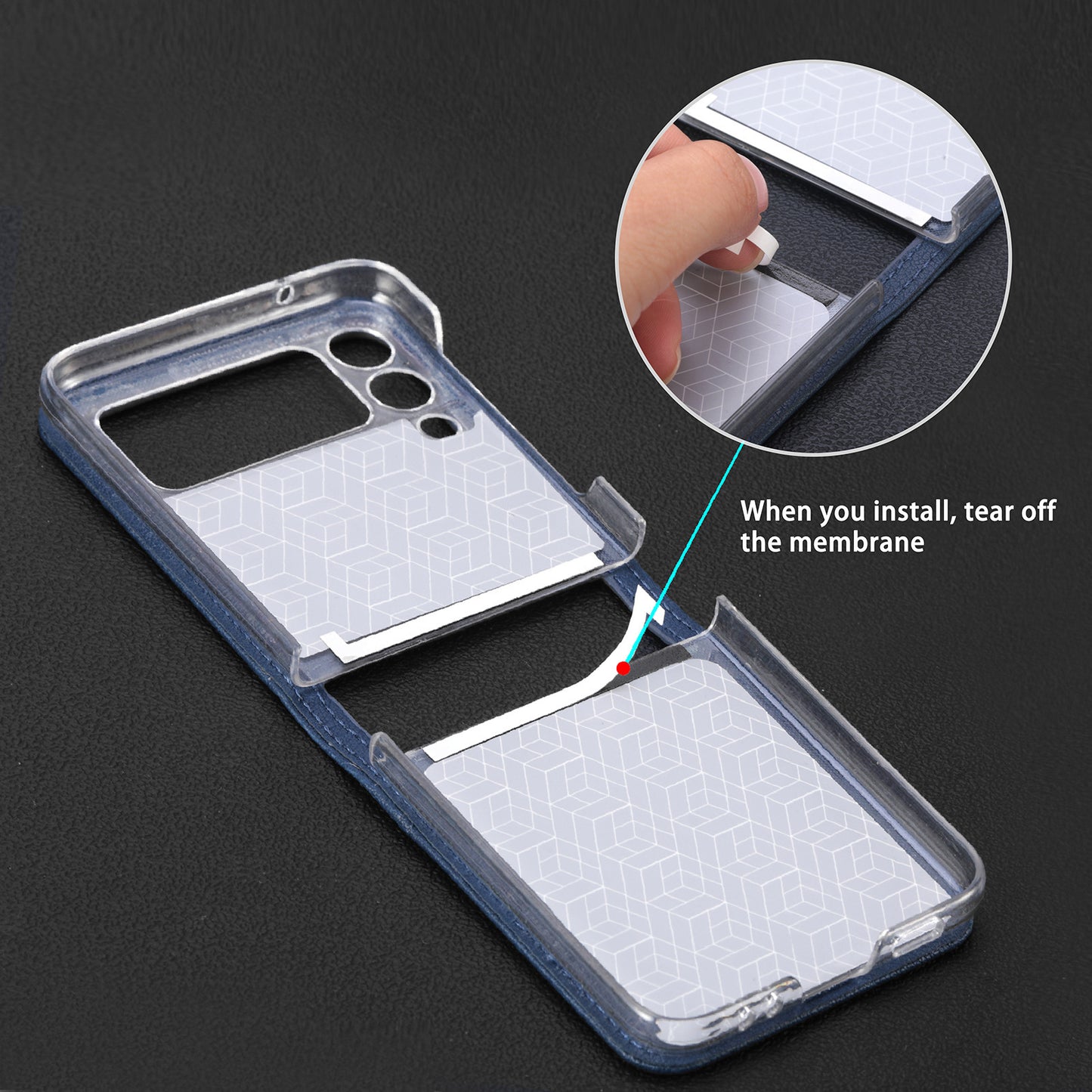 Samsung Galaxy Z Flip3 Leather Phone Cover