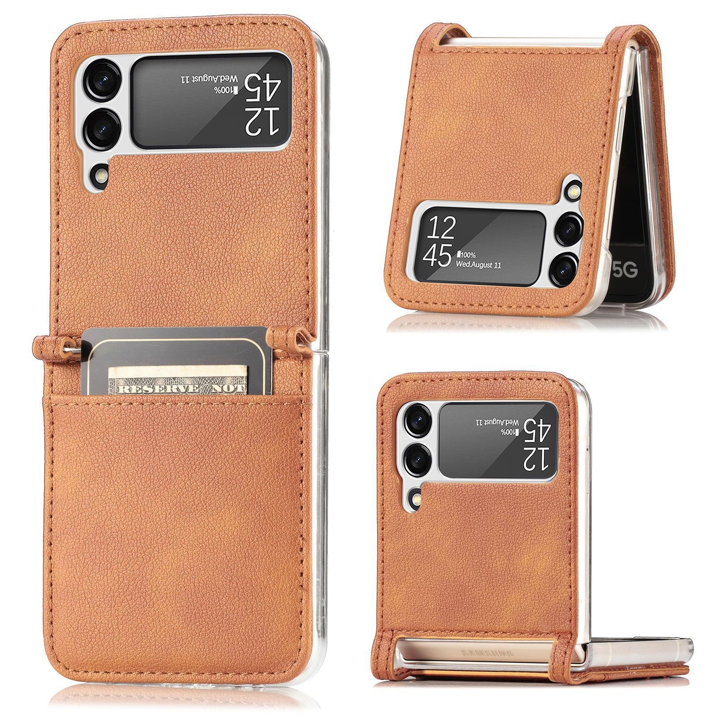 Samsung Galaxy Z Flip3 Leather Phone Cover