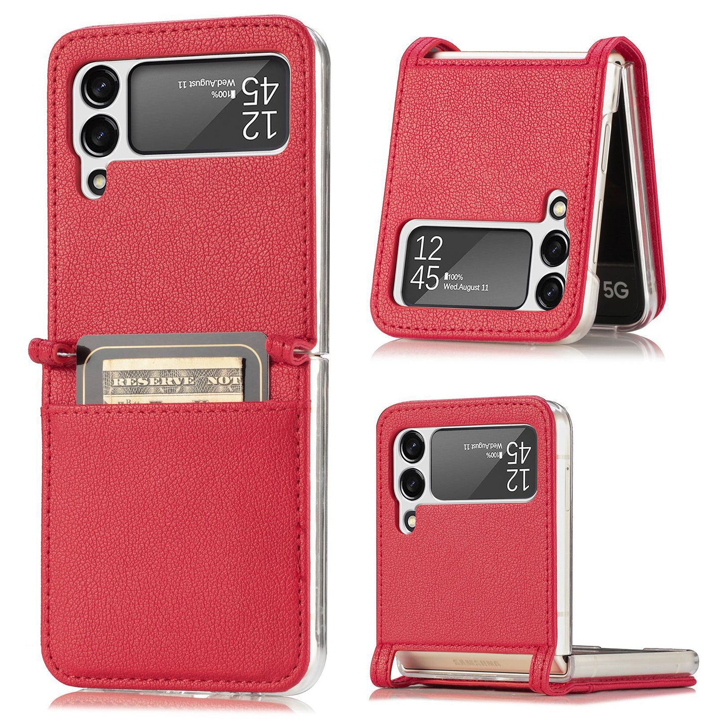 Samsung Galaxy Z Flip3 Leather Phone Cover