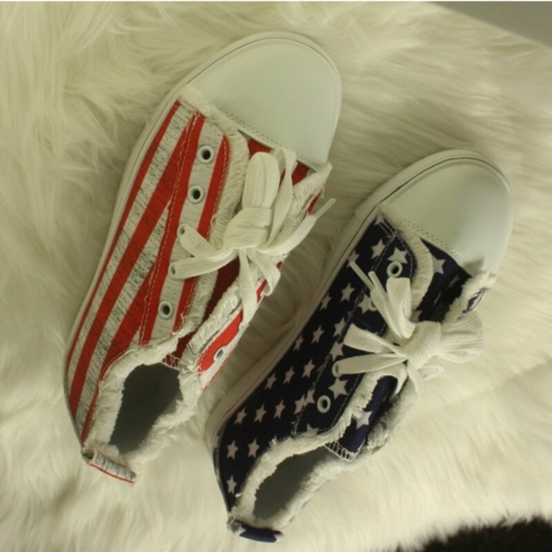 American Flag Casual Flat Unisex Sneakers