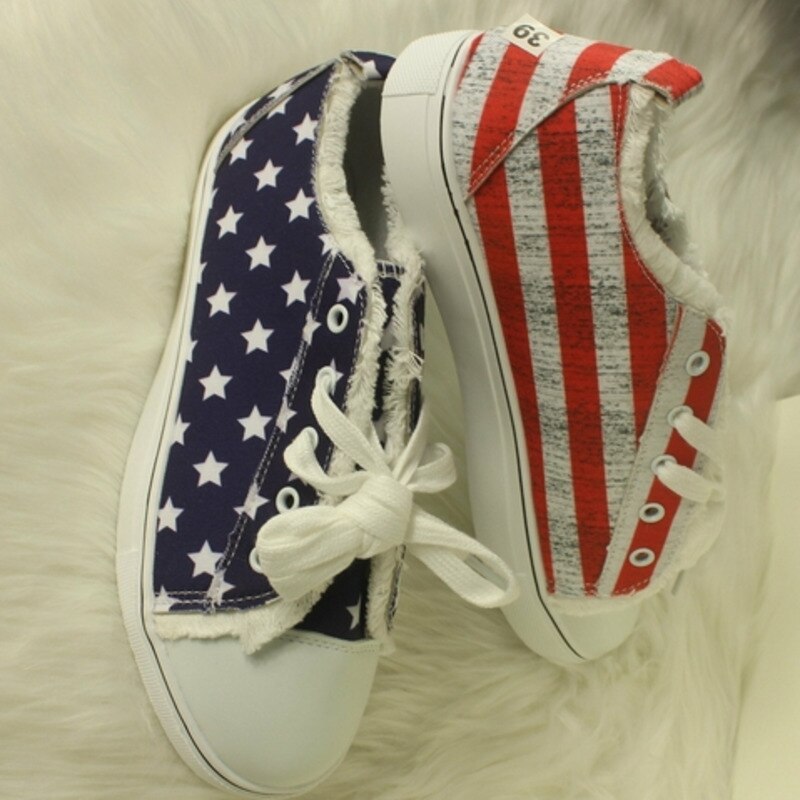 American Flag Casual Flat Unisex Sneakers