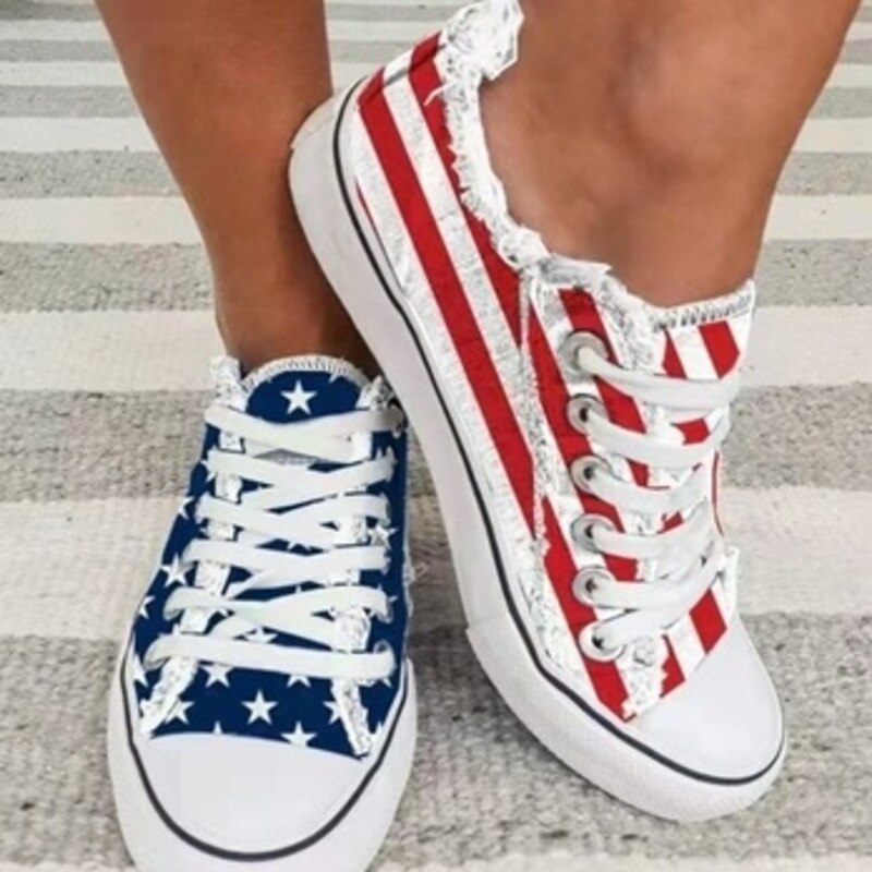 American Flag Casual Flat Unisex Sneakers