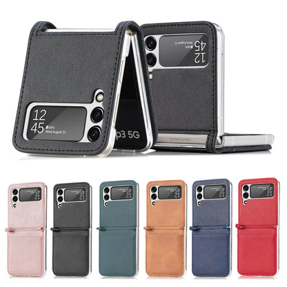Samsung Galaxy Z Flip3 Leather Phone Cover
