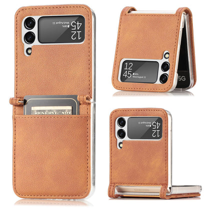 Samsung Galaxy Z Flip3 Leather Phone Cover